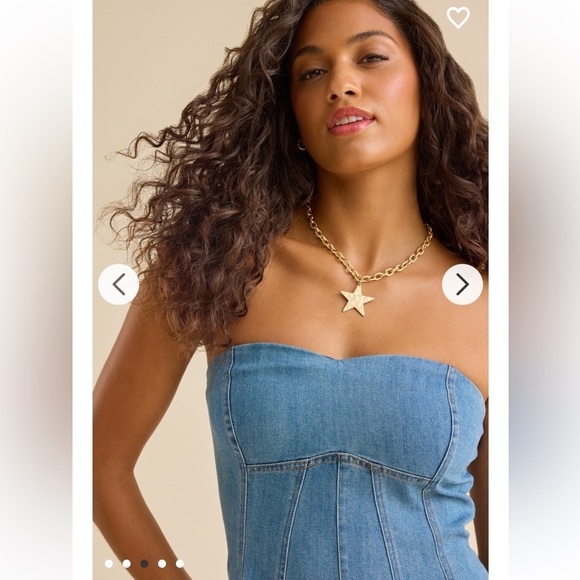 New with tags Altar’d State Alissa Denim Romper - Picture 3 of 5